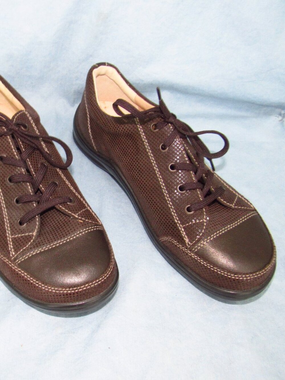 Finn Comfort “Soft Soho” Brown Leather Women's Sneakers (EU Size 38; See Notes)